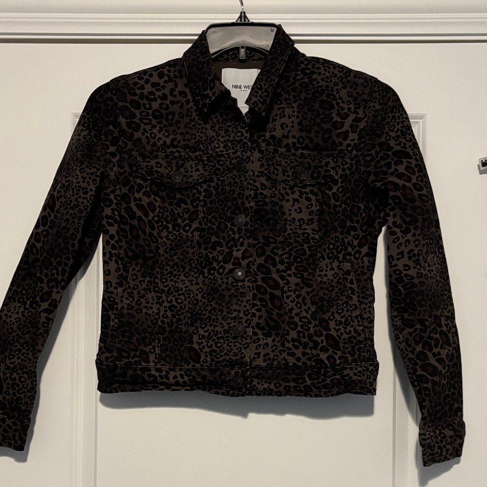 Nine West Leopard Print Jacket